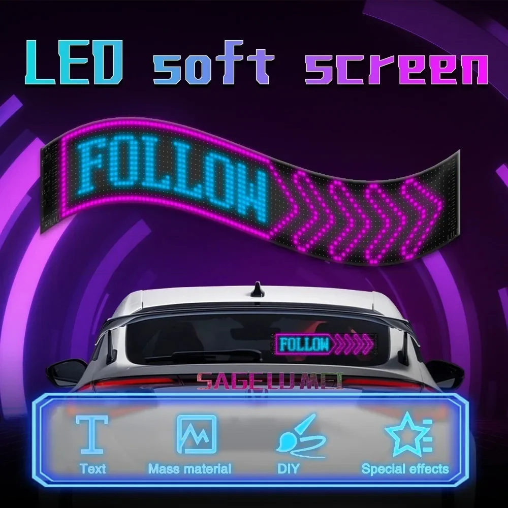 LED Signs Display Light Panel DIY Multilingual Programmable LED Matrix Pixel Panel Flexible Display Ad