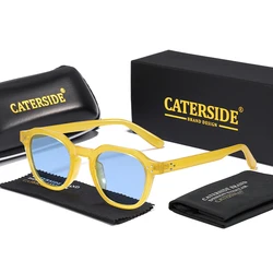 Retro Polarized Ultralight Sunglasses with TR90 Frame (LG35CA Yellow)
