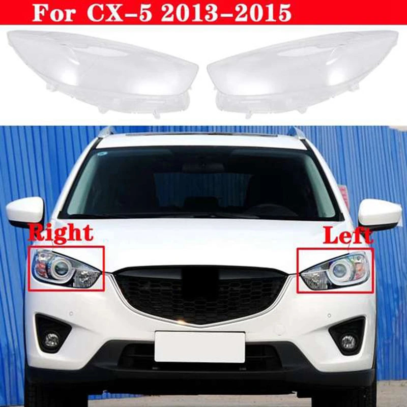 

Car Transparent PC Headlight Cover Lens Lamp Shade Headlight For-Mazda CX5 CX-5 2013-2015