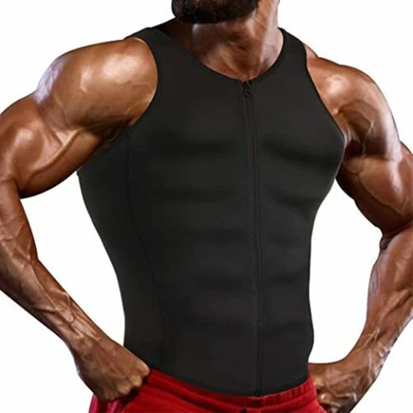 Mens Waist Corset Sweat Slimming Belt Sauna Vest Belly Underwear Fat