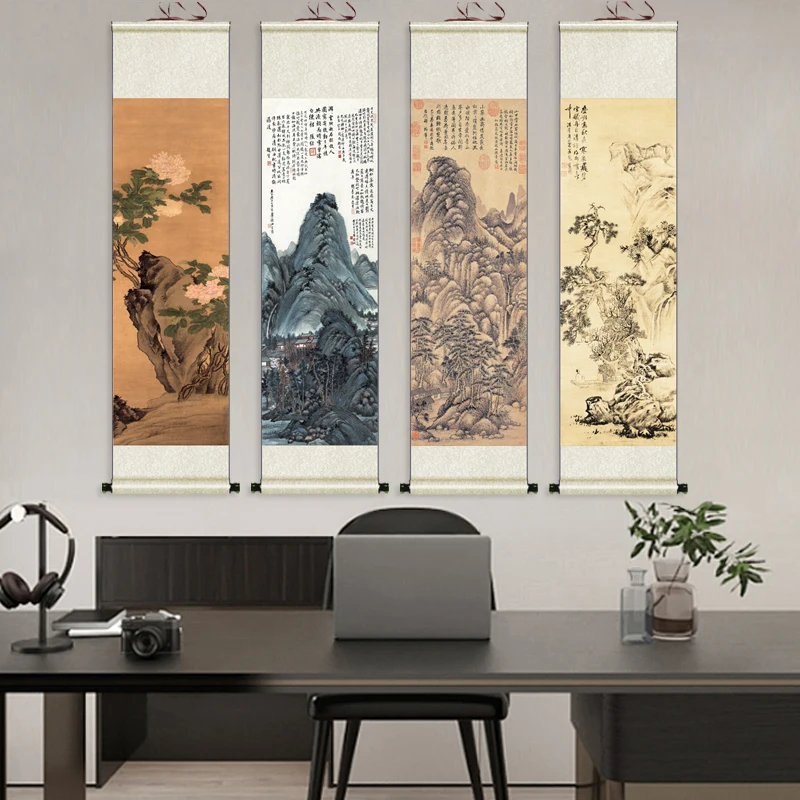 

Zen Abstract Traditional Chinese Style Wall Art Canvas Painting Poster Picture Print For Office Living Room Home Décor Custom