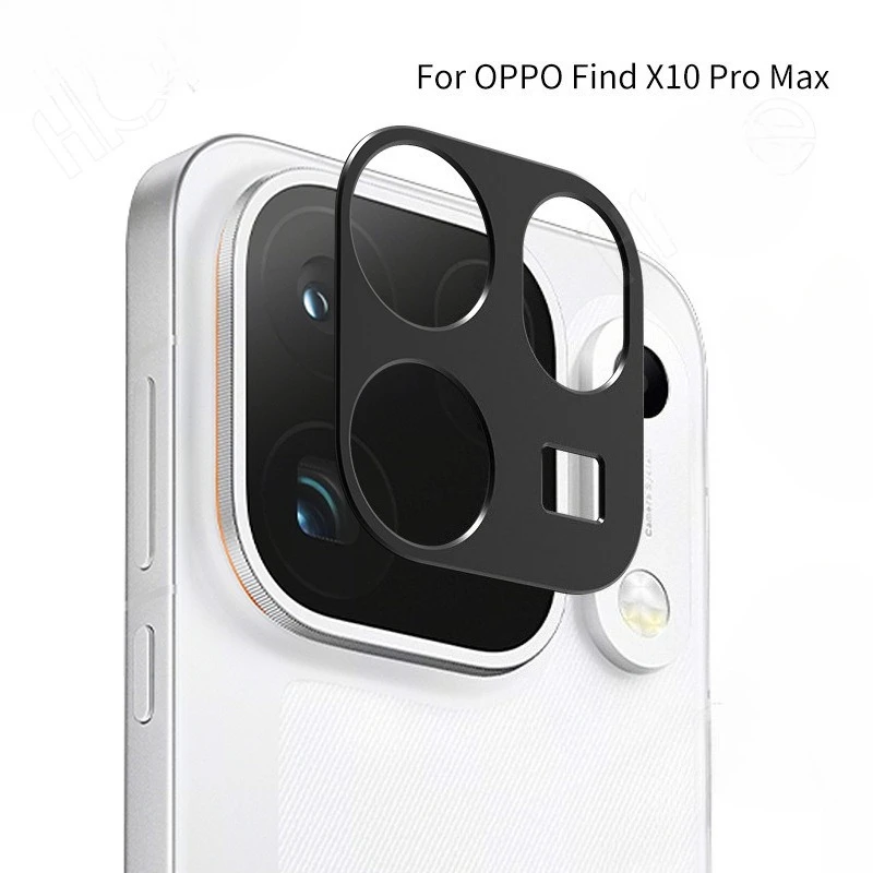 Premium Aluminum Alloy Camera Lens Screen Protector - Hollow Metal Cover Design