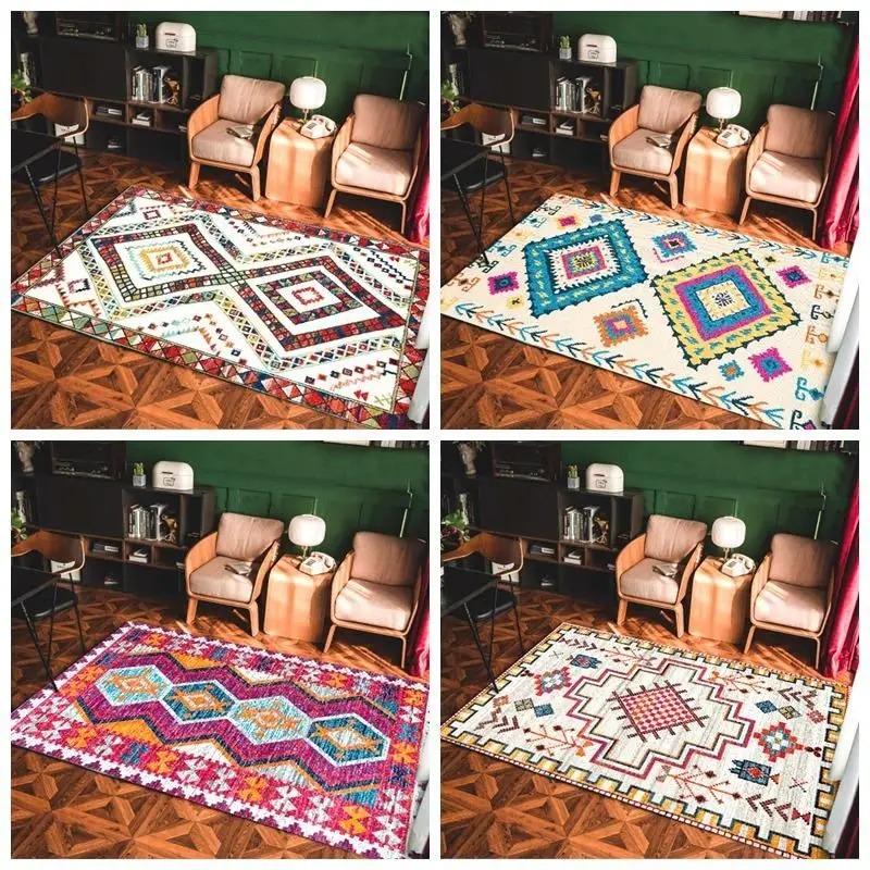 Bohemia Retro Carpets Living Room Decoration Big Szie Rugs Dining Room Decor Bedroom Morocco Lounge Rug Large Area Floor Mats 4