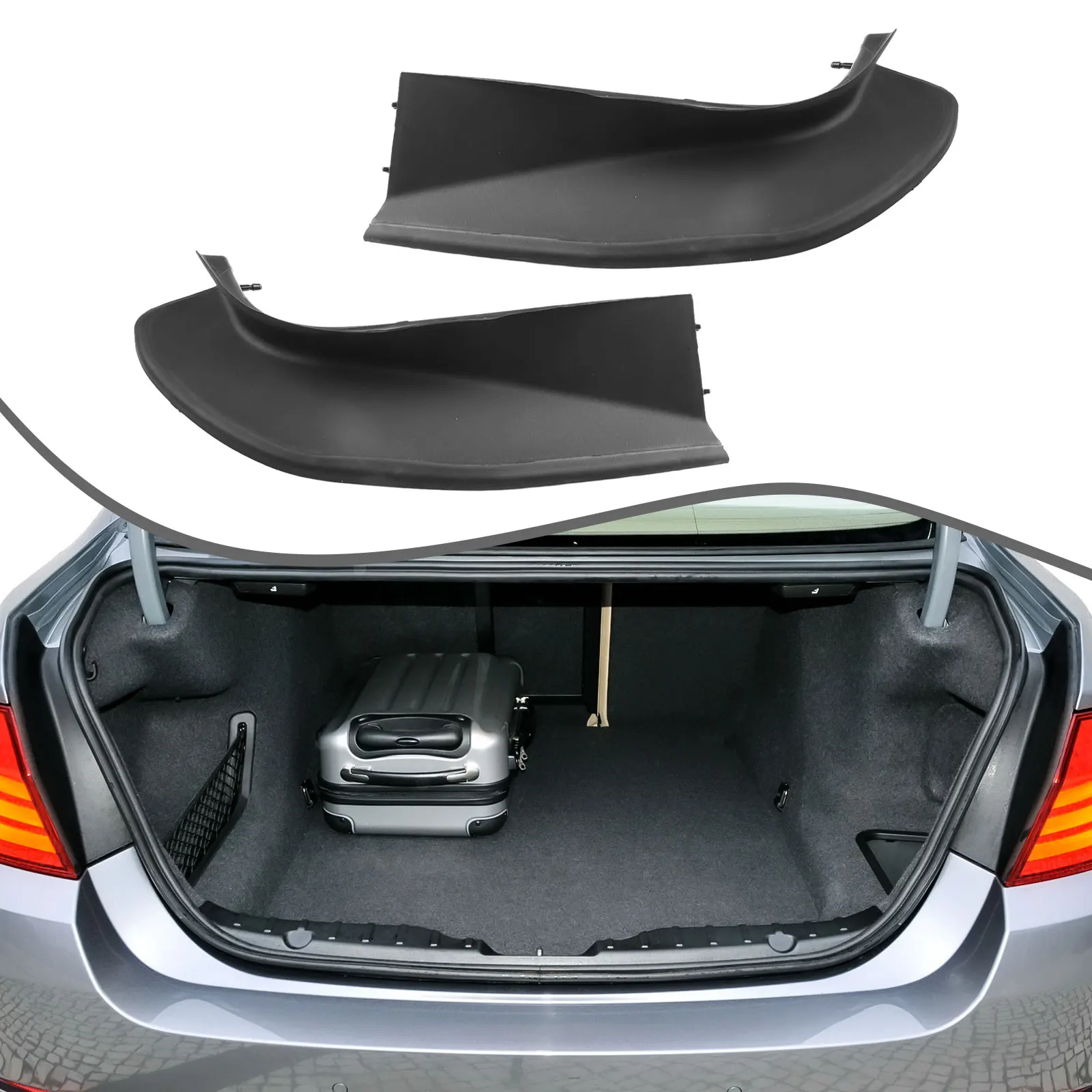 

Pair Of Car Trunk Rail Drip Trim Rear Car Trunk Rail Drip Trim For BMW 535d 550i 528i 51497453355 51497453356