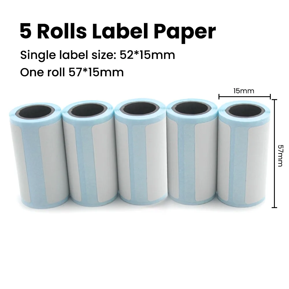 5Rolls Label Paper