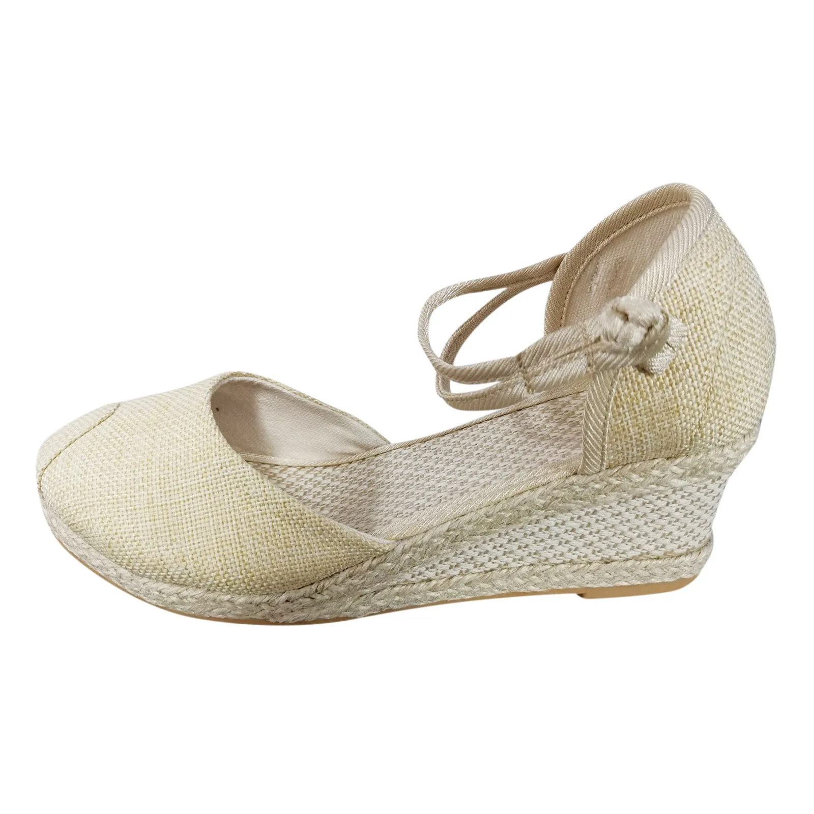 Comfort Closed Toe Espadrilles Wedge Sandals