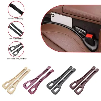 2pcs Car Seat Gap Filler Organizer Waterproof Car Seat Gap Plug Strip with 2 Grooves Seat Gap Storage Auto Interior Accessories 1