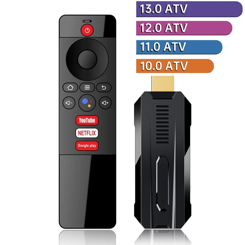 8K Smart Tv Stick Android 13 Quad Core 64Bit Cortex-A53 2Gb 16Gb Supporto 8K Video 4K 2.4G E 5G Wifi6 Bt Voice Remote Smart Tv Box