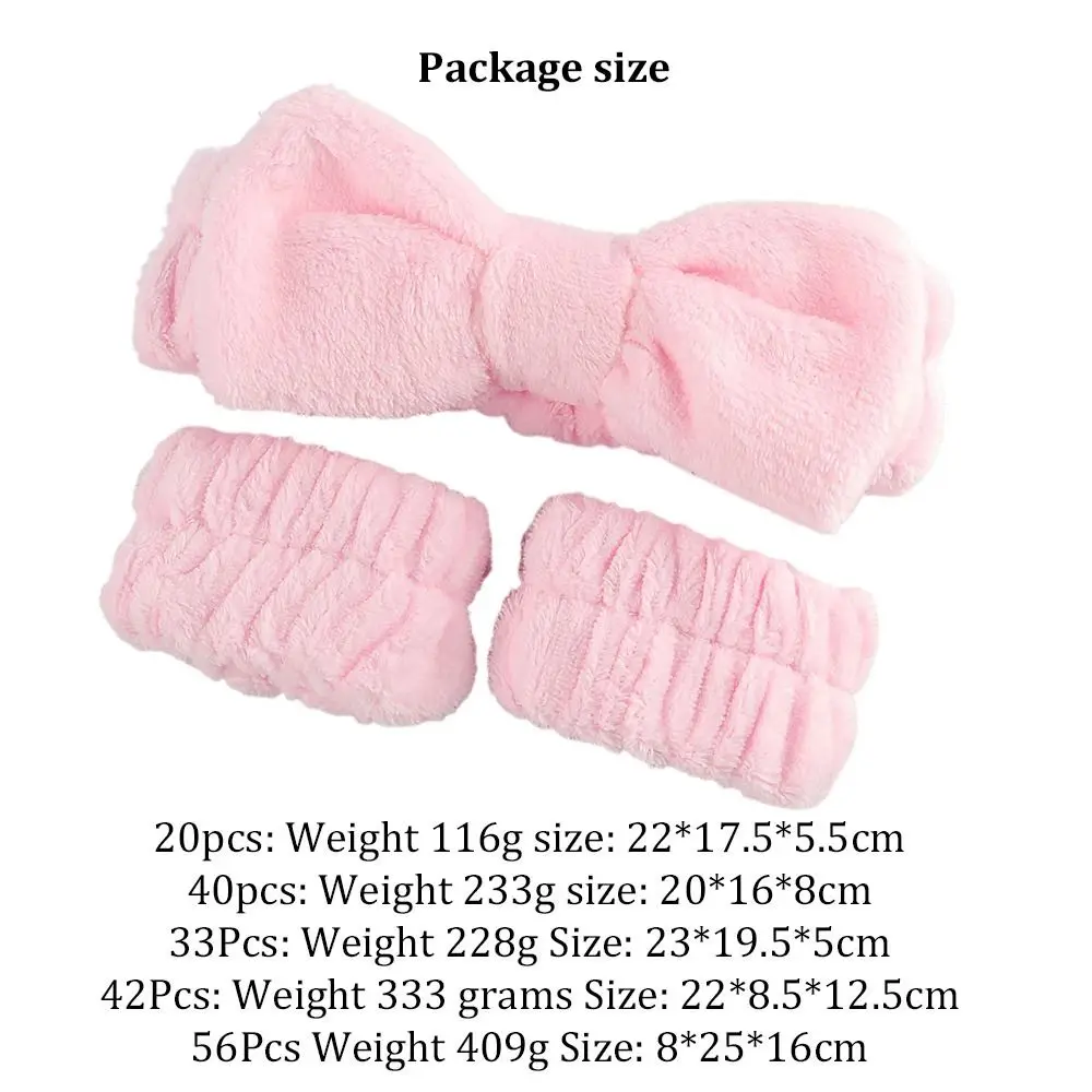 Soft 20/40pcs Makeup Tools Kit Headband Wristband Professional Cleaning Tool Comfortable Makeup Brushes