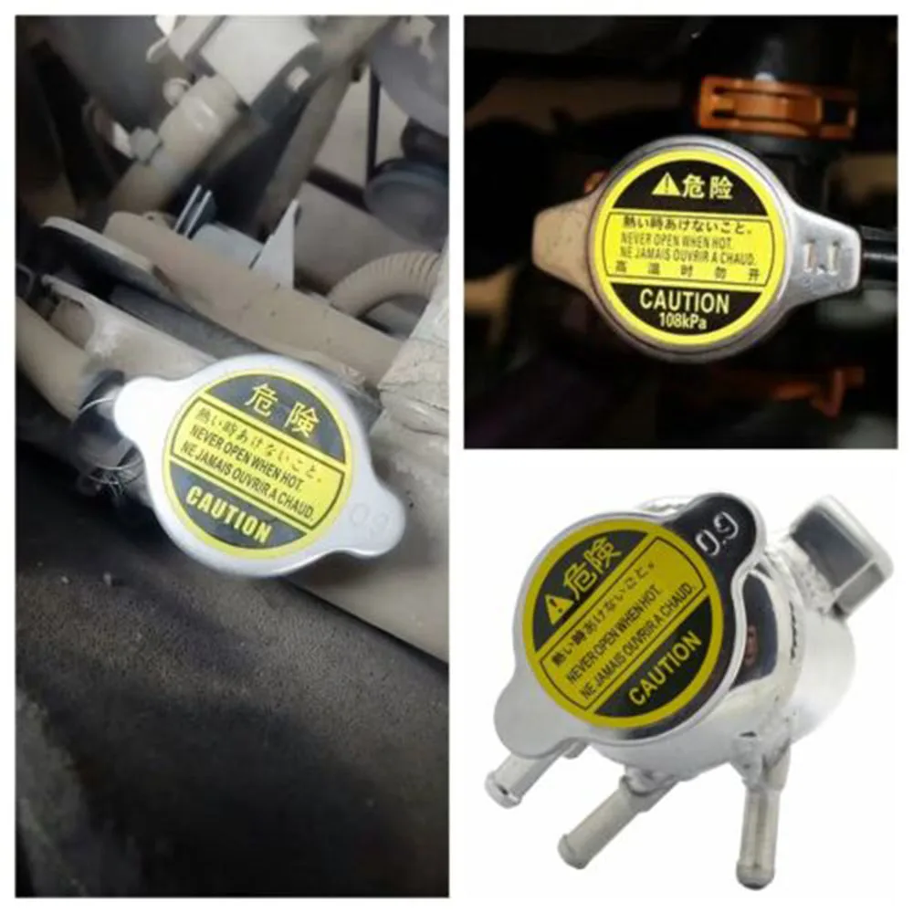 Car Radiator Cap Radiator Coolant Tank Cap Car Radiator Water Tank Cover 1PC 0.9Bar Car Sealing Coolant Radiator Cap For Honda Toyota Mazda Mitsubishi Hyundai Kia Subaru Suzuki 1640163010 1640150021