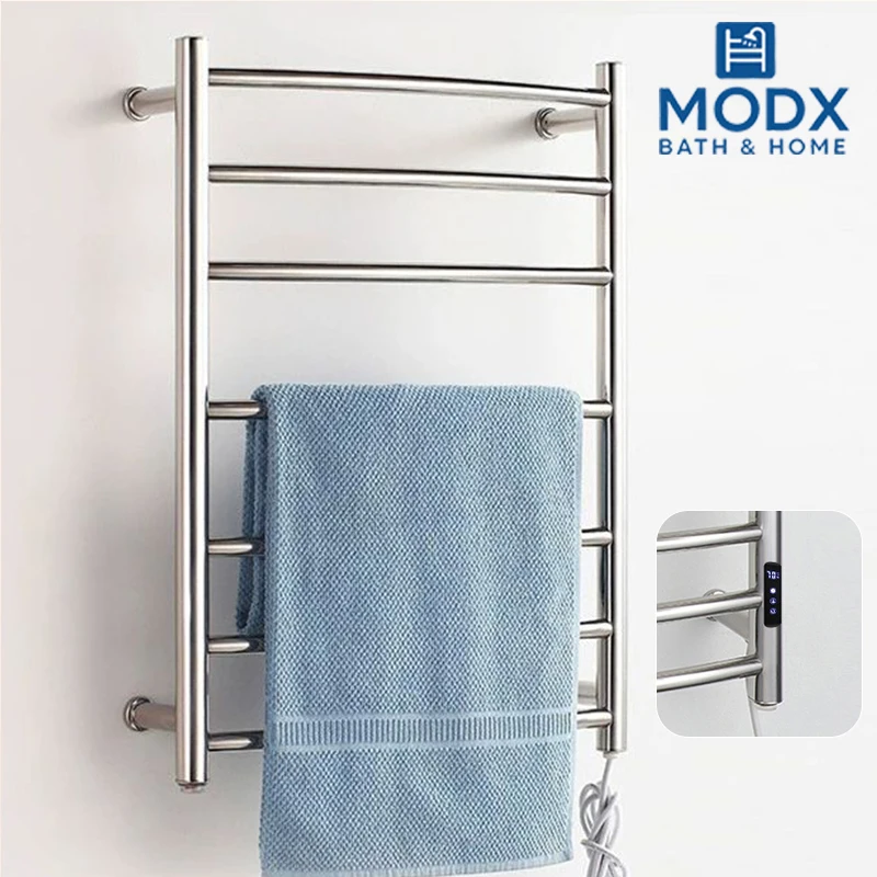 ราวแขวนผ้าเช็ดตัวไฟฟ้าโครเมียม ราวแขวนผ้าเช็ดตัวในห้องน้ำแบบอุ่น เครื่องอบผ้าเช็ดตัว เครื่องอุ่นผ้าเช็ดตัวแบบอุ่น ฆ่าเชื้อโรค ประหยัดพลังงาน 1