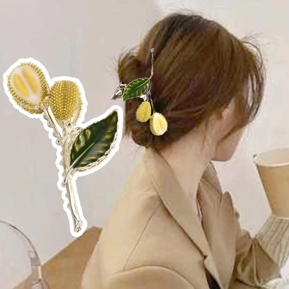 

Metal Headdress Headwear Durian Back Head Korean Style Hair Grab Hair Claw Shark Clip Women Barrettes