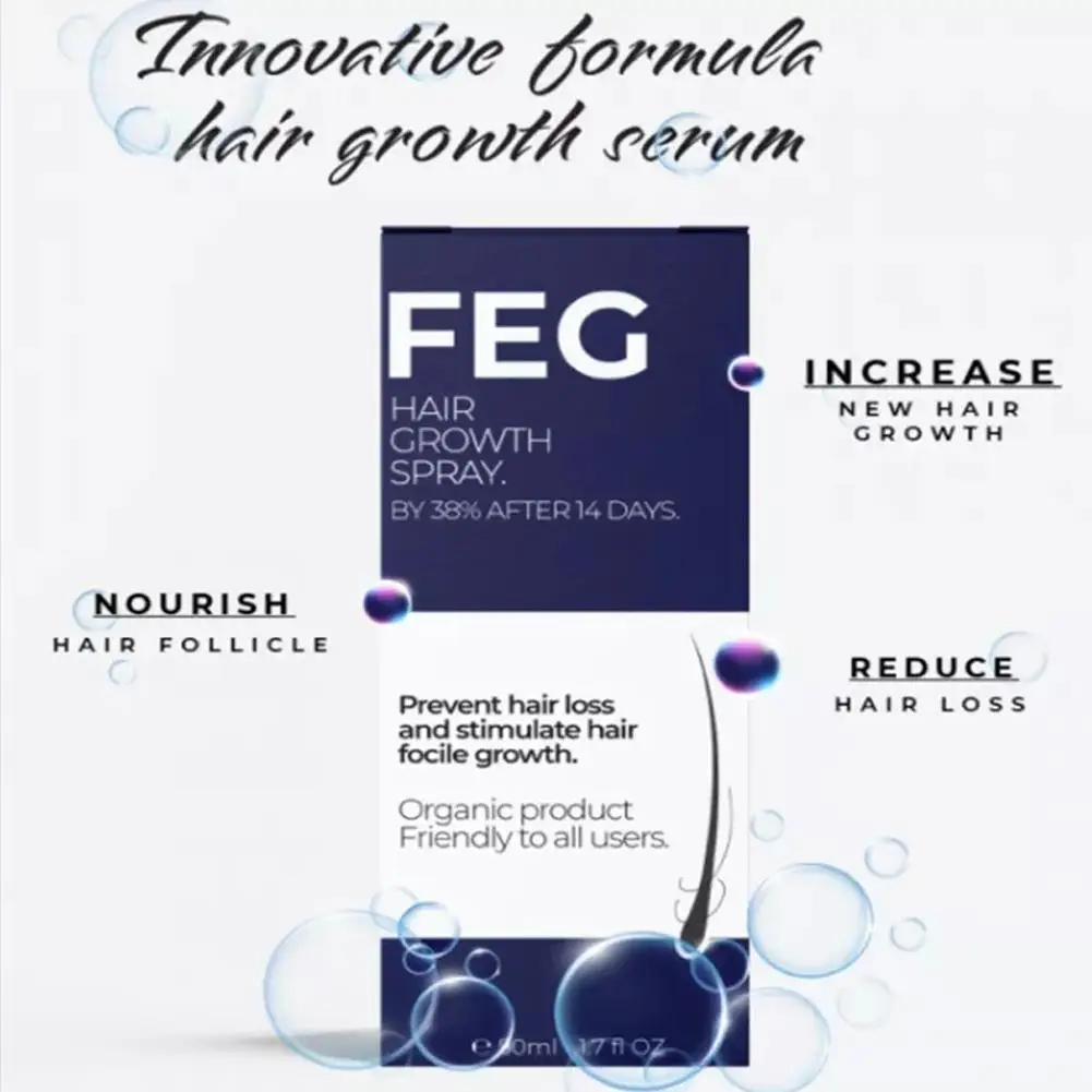 Hair growth spray 50ml Original Organic Hair Growth Spray Anti Hair Loss Treatment Oil For Thicker Longer Nourishment