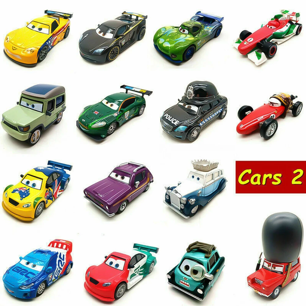 Disney Pixar Cars 2 Racers World Grand Prix Movie 1 55 Diecast Toy Car Boy Gift Action Figures Aliexpress