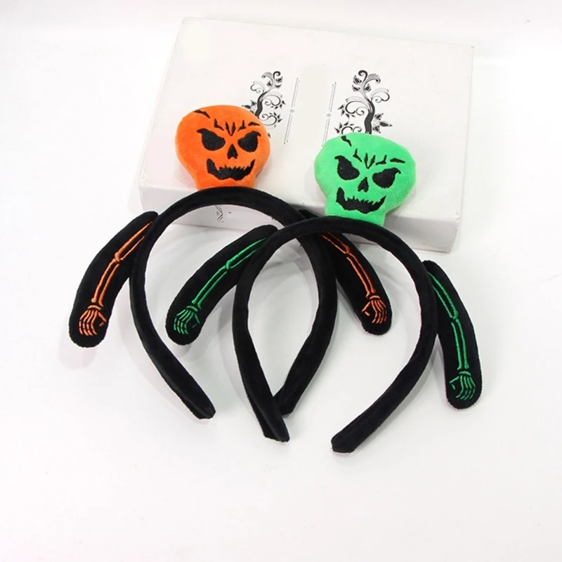 

Stuffed Skull Hairband Teen Washing Face Hairband Halloween Party Headband