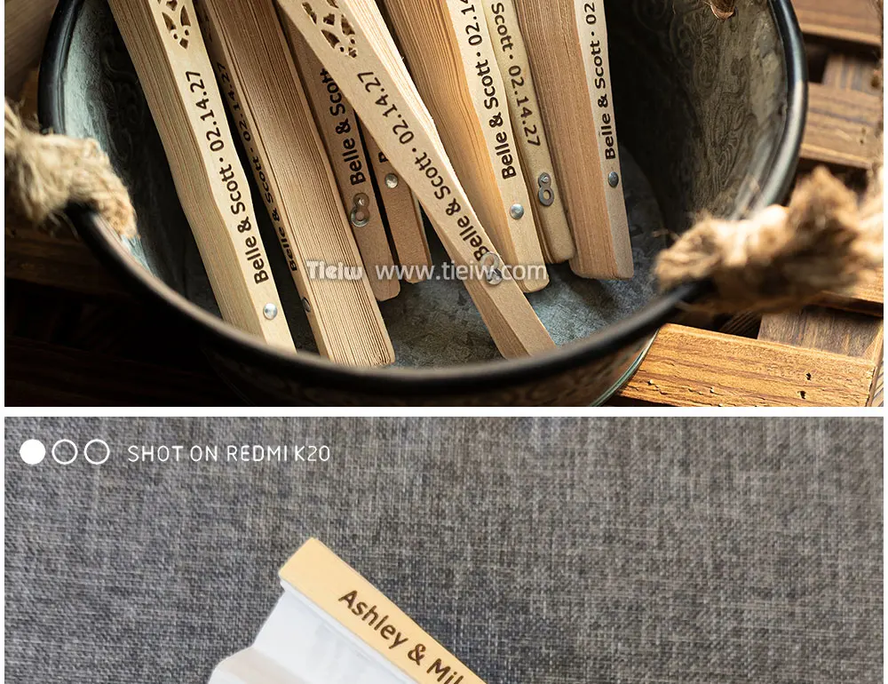 Custom Wedding Fans-Hand Fan For Bridal Shower Beach And Summer Wedding Favors-Personalized Rustic And Elegant Wooden Fan 17 Sa694d453e7014e9f9b310b682a394516l