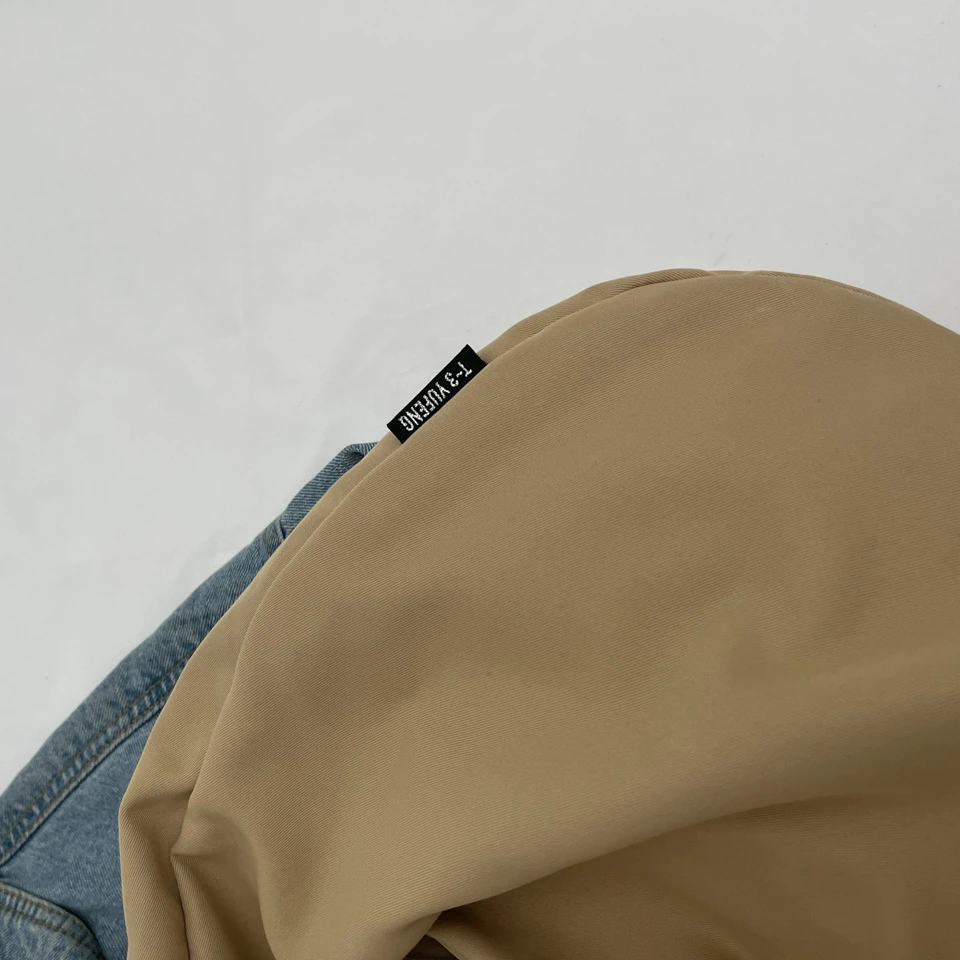 Chinese Zen Style Shoulder Bags Cloth Simple Solid Color Packages Can Be Used On Both Sides Casual Totes Big Travel Bags