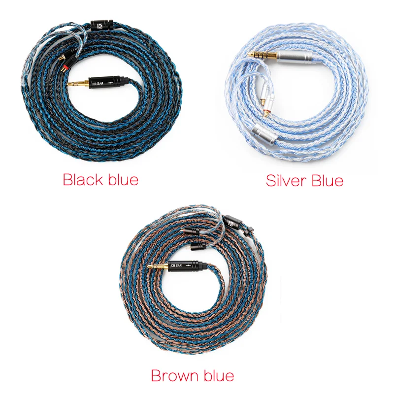 KBEAR ST16 Plus ロングイヤホン IEMケーブル 長さ2m 5N OCC 銀メッキ アップグレード ロングヘッドホン延長コード KZ EDX ES4 ZST ZSN ZSR AS10 CCA C10 C16 TR | KBEAR ST16 Plus イヤフォンケーブル 2m ロング KZ ZS10 Pro