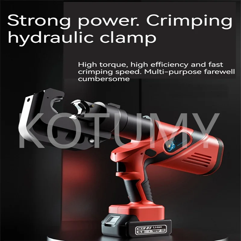Electric Hydraulic Crimping Pliers 18v Rechargeable Continuous Crimping Pliers Cable Real-Time Digital Display Hydraulic Pliers 3