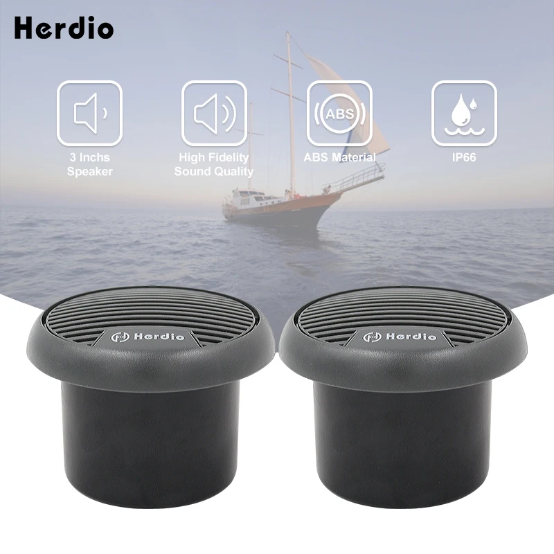 3 Inch 140W Boat Bluetooth Speaker Waterproof Stereo Outdoor Mini Loudspeaker System ATV UTV Motorcycle Outdoor bluetooth speaker marine speakers