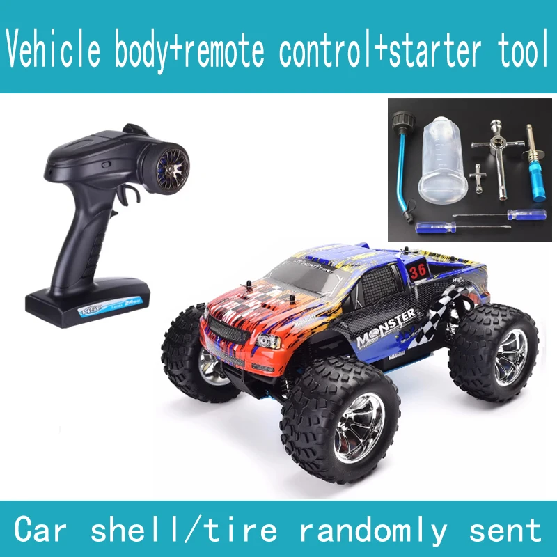 プロポ付き　RCカー RCカー オフロード 4WD LEDヘッドライト付き 1/16スケール