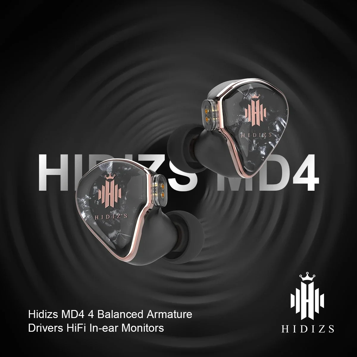 

Hi-Fi наушники-вкладыши Hidizs Mermaid MD4, проводные наушники-вкладыши 0,78 мм, 2 контакта, 3,5 мм, наушники с 4 сбалансированными якорями, мониторами для драйверов