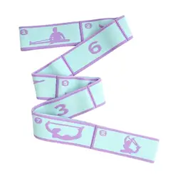 Premium Elastic Stretching Strap for Yoga, Dance, and Pilates Workouts (Purple)
