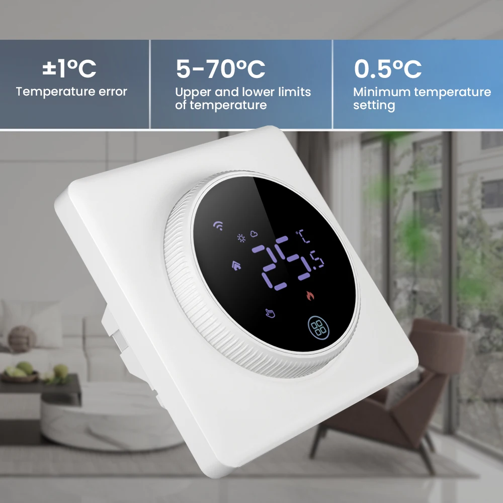 WiFi Smart Thermostat, Heating Temperature Controller ,Work for Alexa Google hom