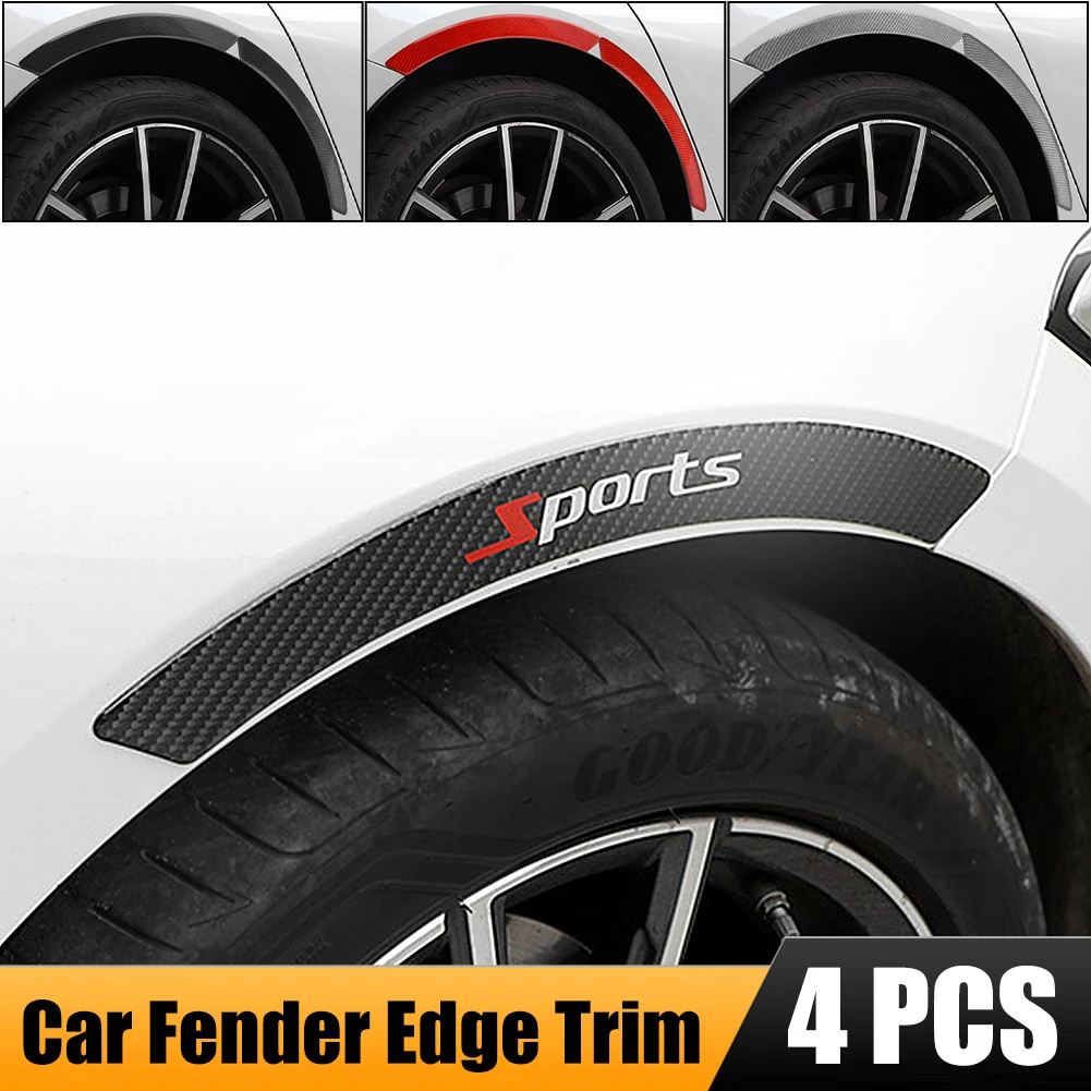 

39.5x3.6cm Fashion Car Wheel Rim Eyebrow Protector Wheel Arch Mouldings Rubber Stickers Decorative Strip Bumper Protector Guard