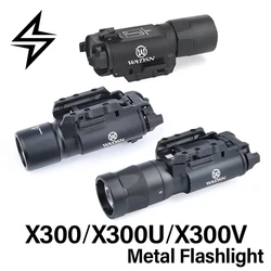 Tactical SF X300 Ultra X300U X300V XH35 Metal Pistol Gun Strobe Flashlight Airsoft Hanging Weapon Light Fit Glock G17 20mm Rail
