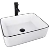 28 inch Natural Color Bathroom Vanity, Modern Fixture Standing Pedestal Cabinet with White Ceramic Sink 4