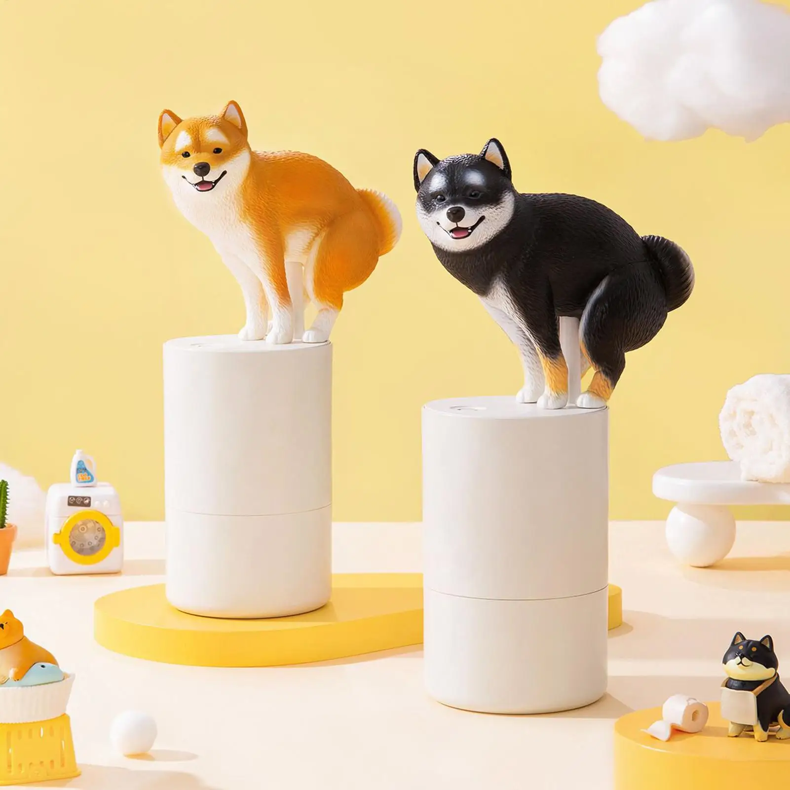 เครื่องจ่ายสบู่อัตโนมัติสำหรับสุนัข เครื่องจ่ายสบู่โฟมอัตโนมัติแบบไม่ต้องสัมผัส ใช้แบตเตอรี่ อุปกรณ์ตกแต่งห้องน้ำสำหรับของตกแต่งบ้านและอุปกรณ์อิเล็กทรอนิกส์ 1