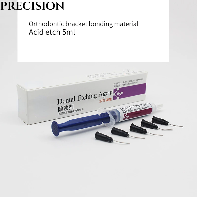 1boxDentalEtch37PhosphoricAcidCleaningToothSurfaceEtchLight