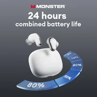 Monster MQT52 Gaming Headset TWS Wireless Bluetooth 5.4 HIFI Stereo Sound Earphones Talking Noise Canceling Earbuds with Mic - Image 6