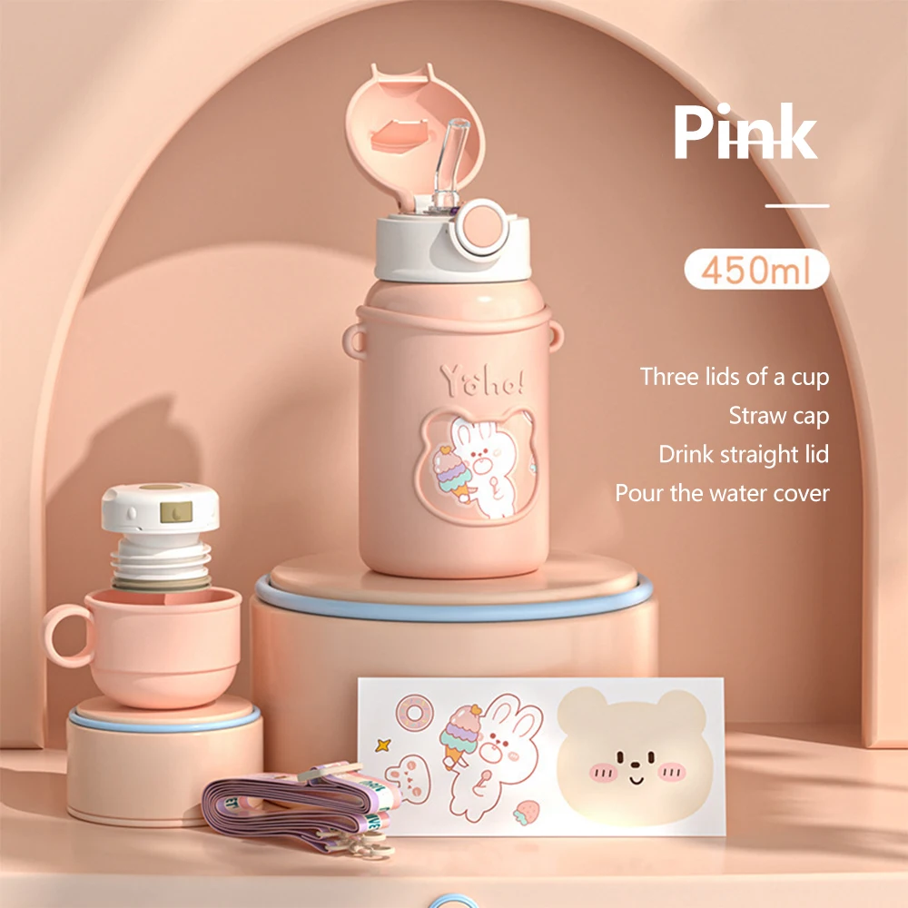 Botella Infantil A Prueba De Fugas De 500 Ml, Apta Para Bebidas Con ácido Carbónico, Sin