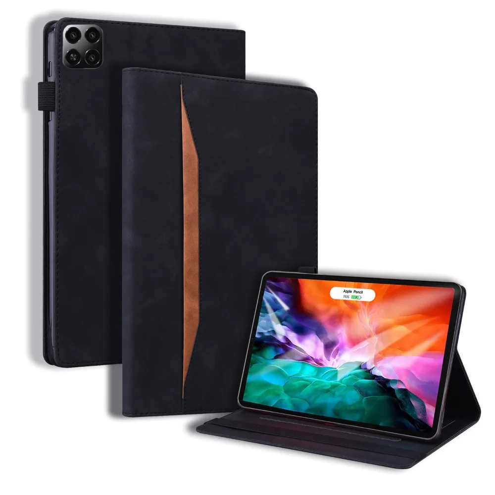Premium Flip Cover Case with TPU Shell for 13-Inch Tablets, Full Coverage Slim PU Folding Stand