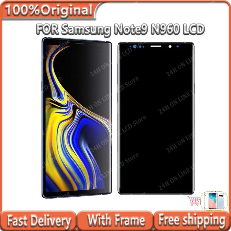 With-Frame-Original-AMOLED-for-Samsung-Galaxy-NOTE9-N960A-N960U-N960F ...