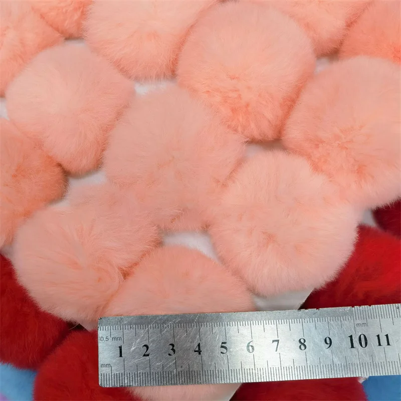 Rex Rabbit Fluffy Plush Fur Pompom Balls 6cm 8cm Soft Pompones DIY Pom Poms  Kids Toys Wedding Decor Sewing Craft Supplies Gifts - AliExpress