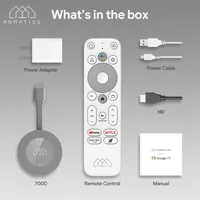 HOMATICS Dongle G 4K TV Stick with Netflix 4K Google Certified 2G32G Amlogic S905Y4 Support Dolby Atmos AV1 H.265 2T2R Wifi Box - Image 6
