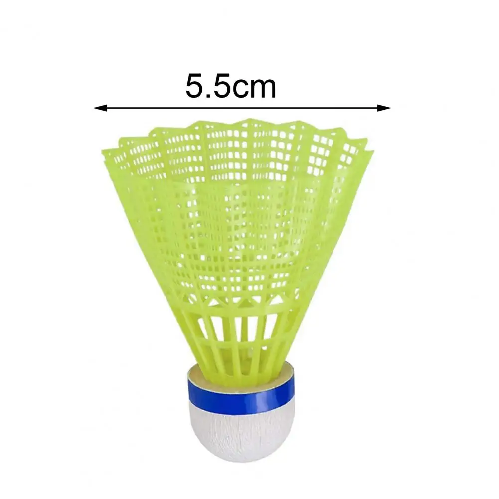 Badminton Ball Badminton Shuttlecock 6Pcs/Set Luminous Badminton Balls LED Foamed Plastic Colorful Light-up Shuttlecocks Children Set