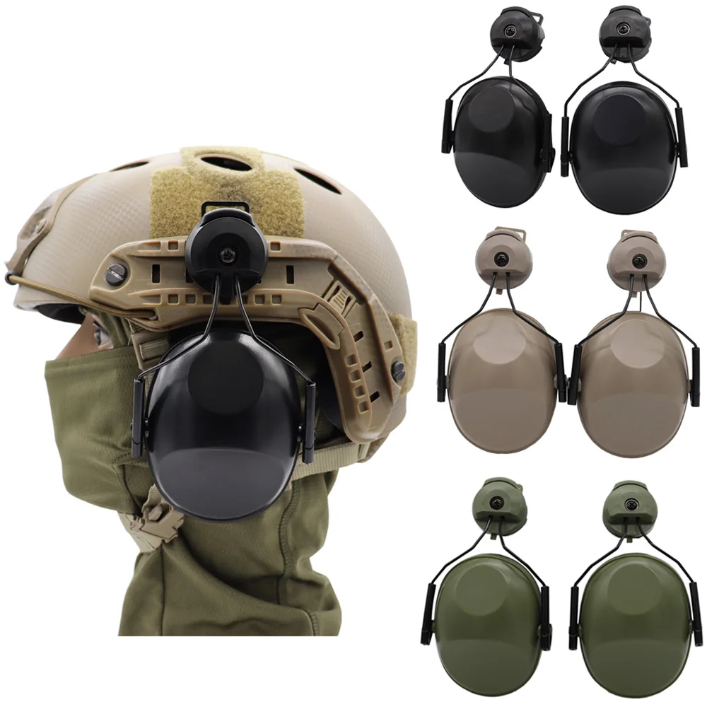 Tactical Hunting Ear Protection Compact Anti-Noise Reducing Hearing Protection Shooting Earmuffs Fit For FAST Helmet for electronic earmuffs,noise cancelling headphones