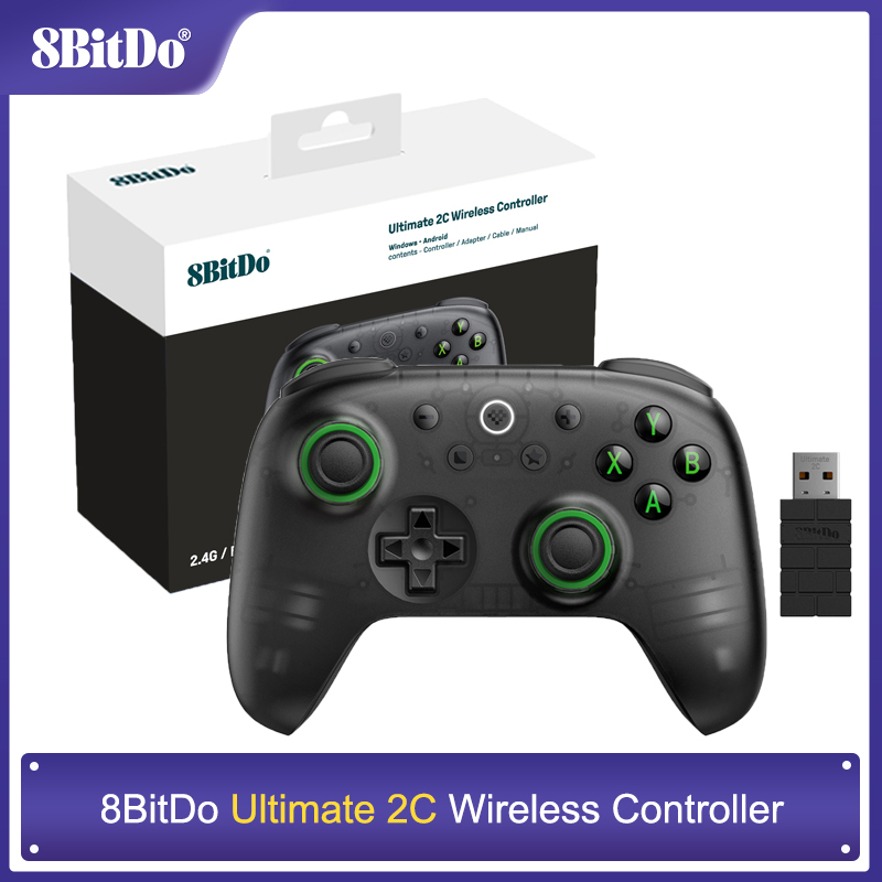 8BitDo - New Ultimate 2C Wireless Gaming Controller Gamepad Joystick for PC, Windows 10, 11, Steam Deck, Raspberry Pi, Android