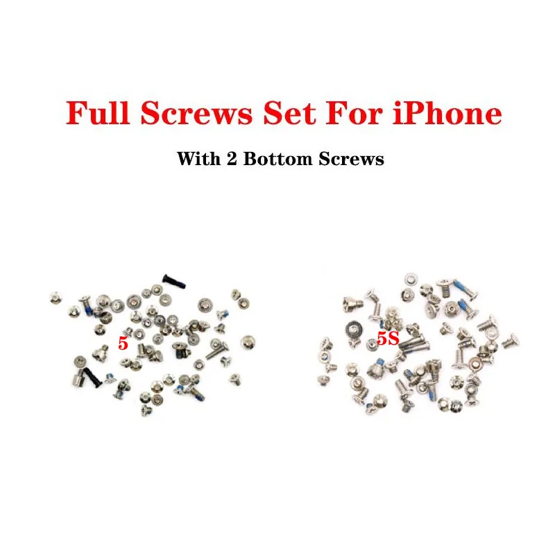 Voll Schrauben Set Für iPhone 6 6S 7 8 Plus X XS XR Max Reparatur Schrauben  Komplette Kit Unteren pentalobe Schrauben Ersatz Zubehör - AliExpress