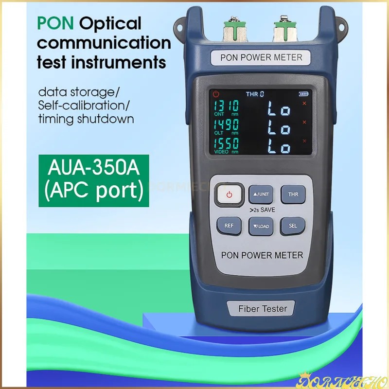 

Free Shipping AUA-350A/U APC/UPC Port(optional) Fiber Optical PON Power Meter FTTX/ONT/OLT 1310/1490/1550nm