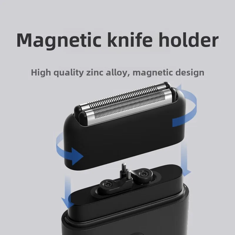 Electric Razor Electric Shaver Cordless Shaver Mijia Reciprocating Double Blades IPX7 Magnetic Blade Holder Type-c Rechargeable Portable