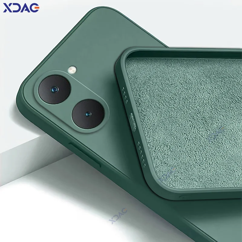 Enhanced Liquid Silicone Anti-Drop Shockproof Phone Case with 360° Protection