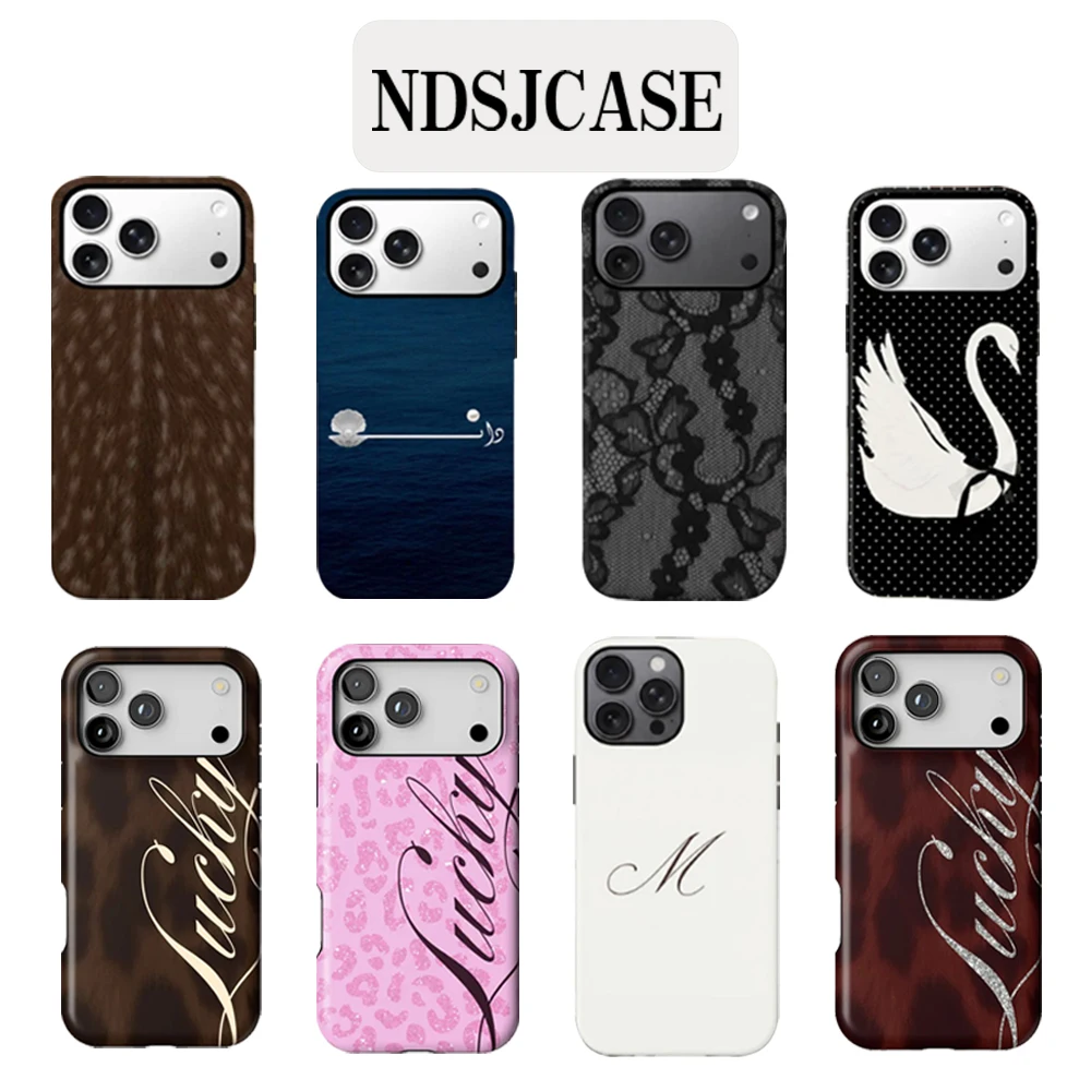 Luxury Lucky Lace White Swan Double-Layer Phone Case