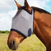 Anti Mosquito Horse Anti Fly Mesh Mask Adjustable Stretchy Horse Eye Shield Knitted Breathable Horse Fly Protective Cover 1