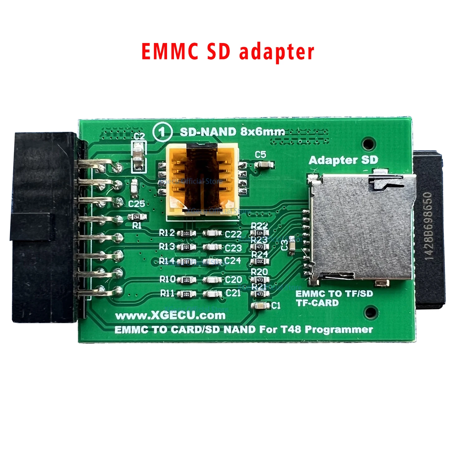 XGecu T48 프로그래머 SD EMMC 어댑터, SD TF 카드 EMMC 칩..