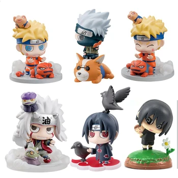 Hot Naruto Shippuden Anime figure Model Sasuke kakashi Gaara Action Figurine PVC Statue Collectible Toy Doll children gifts